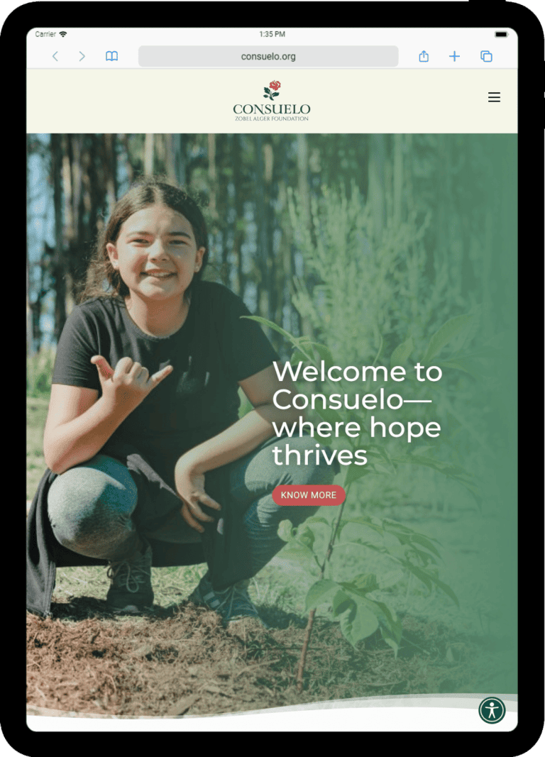 Consuelo Zobel Alger Foundation on tablet