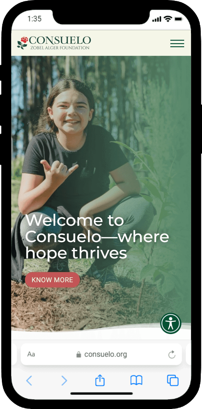 Consuelo Zobel Alger Foundation on mobile