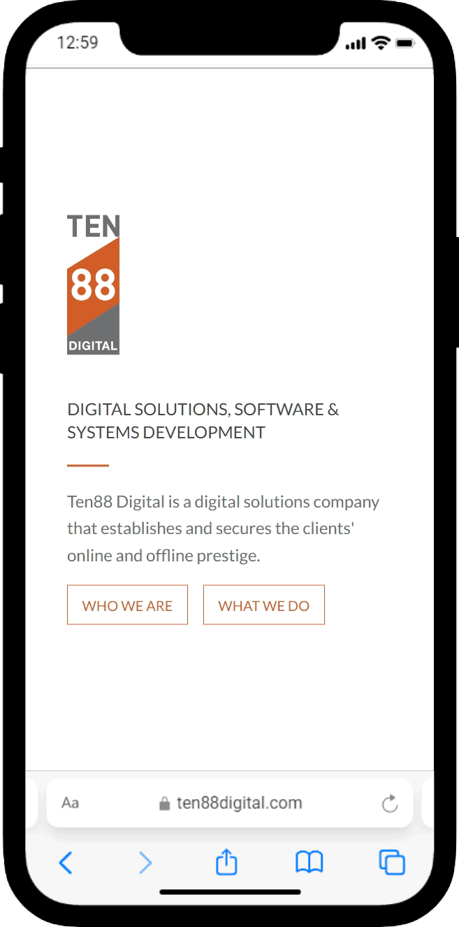 TEN88 Digital Inc. on mobile